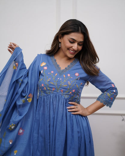 Beautiful embroidery and sequence work Set For Women